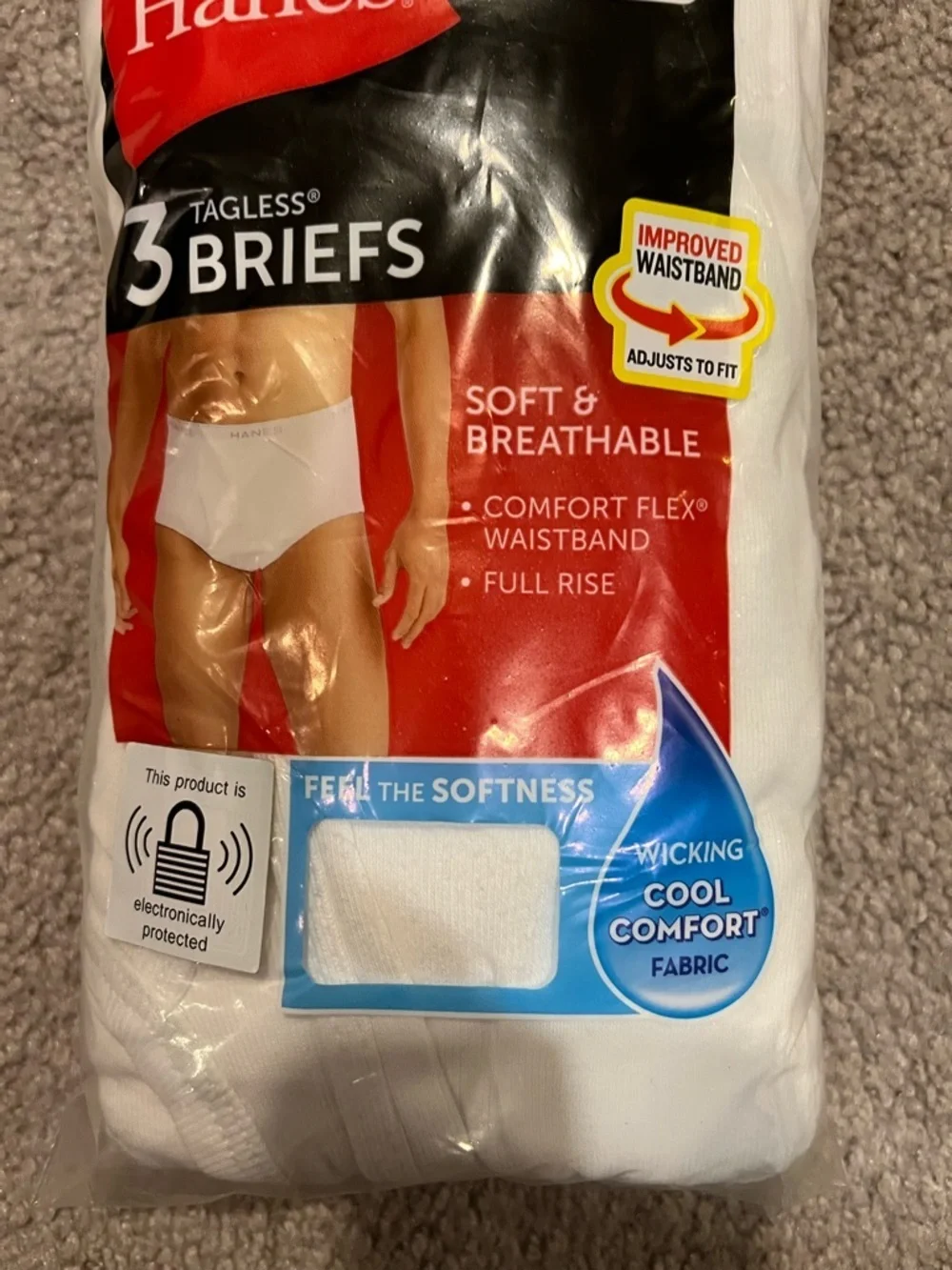 Hanes Men’s Tagless Briefs 3-Pack